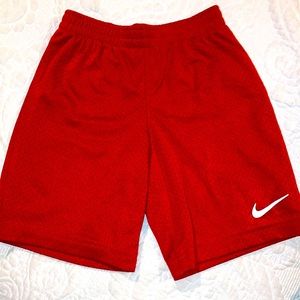 Women’s red Nike shorts